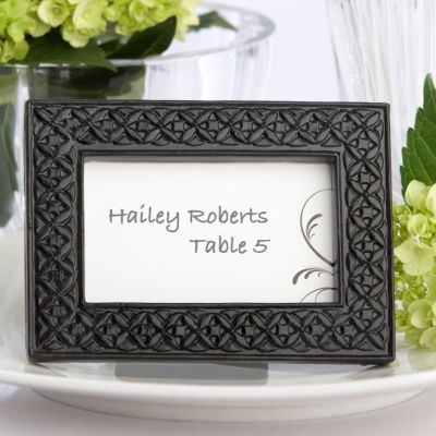 Modern Black Place Card Frame