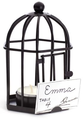 Birdcage Tea Light and Place Card Holder Favor
