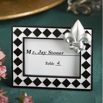 Fleur de Lis Place Card Frame