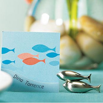 Double Fish Place Card Holders