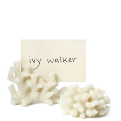 Coral Place Card Holders