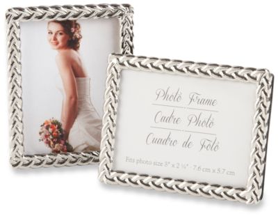 Silver Braided Elegant Place Card/Photo Frame