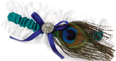 Peacock Feather Garter