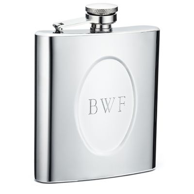 Classic Engraving Circle Flask