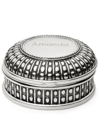 Beaded Antique Round Box