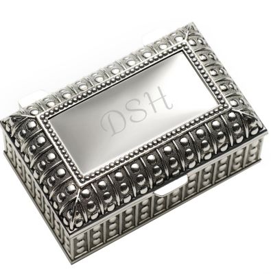 Beaded Antique Rectangular Box