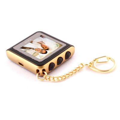 Digital Picture Keychain - Gold