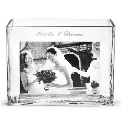 Personalized Glass Photo Vase