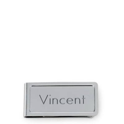 Engravable Chrome Money Clip