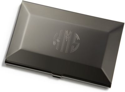 Gunmetal Business Card Case