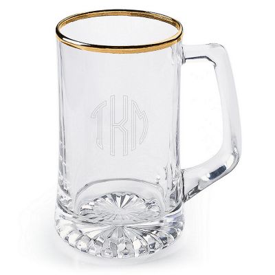 Gold-Rimmed Sports Mug
