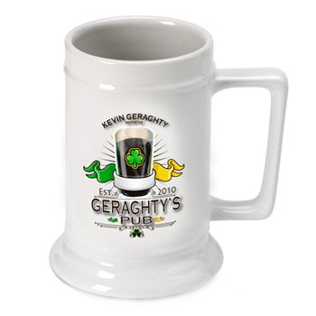 Personalized 16oz. Ceramic Beer Stein