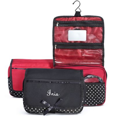 Polka Dot Travel Cosmetic Case