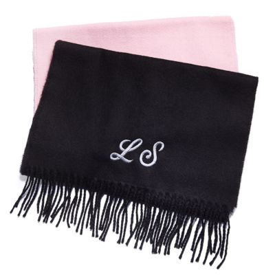 Monogrammed Cashmere Scarf