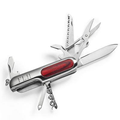 Wood Inlay Multi-Function Pocketknife