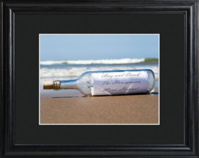 Personalized Message in a Bottle Framed Print