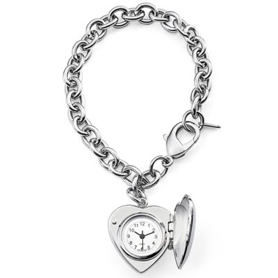 Heart Bracelet Locket Watch