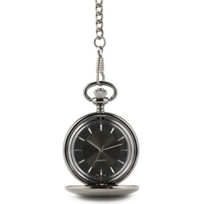 Satin Gunmetal Pocket Watch