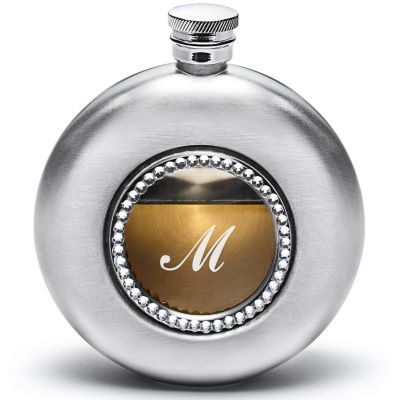 Round Flask with Crystals