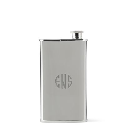 Stainless Flask & Cigar Holder