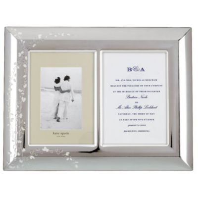 kate spade new york gardner street double invitation frame