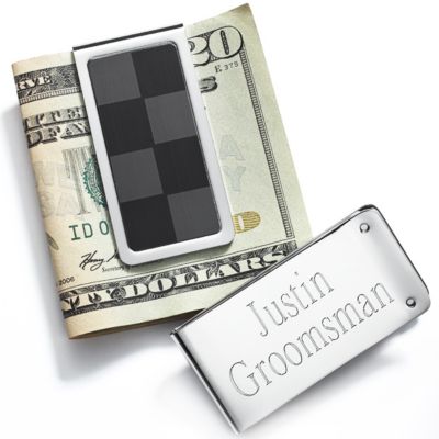 Checkered Money Clip