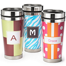 personalized travel mug