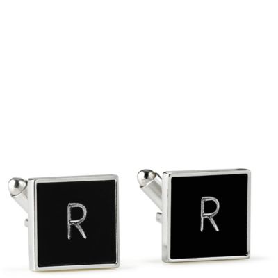 Black Square Cuff Links