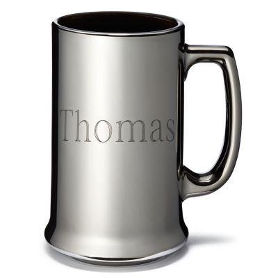 Personalized Gunmetal Beer Mug