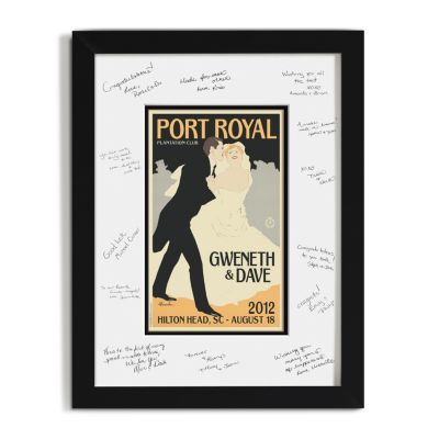 Personalized Guest Signature Frame - Down the Aisle
