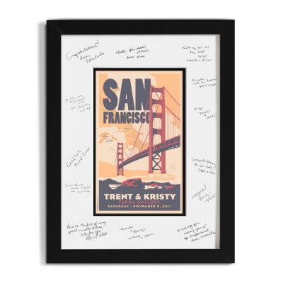 Personalized Guest Signature Frame - San Francisco