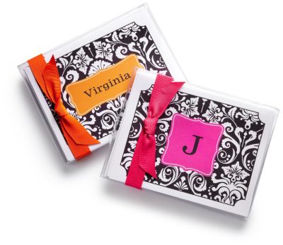 Damask Pattern Note Cards
