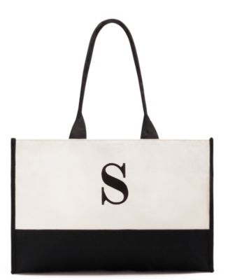 ... Gifts  Totes  Cosmetic Bags  Modern Initial Colorblock Tote