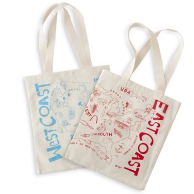 East Coast West Coast Canvas Tote