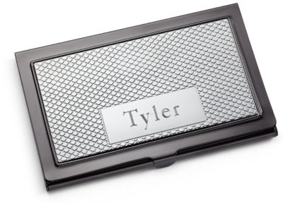 Two-tone Gunmetal Business Card Case