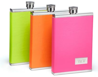 Neon Leather Flask