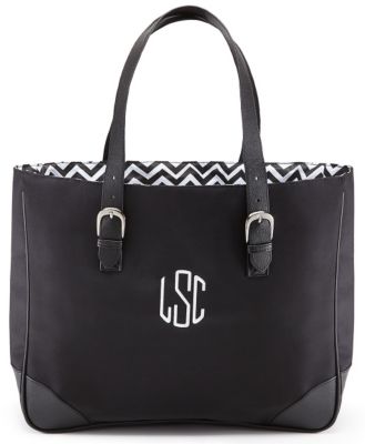 Nylon Chevron Tote