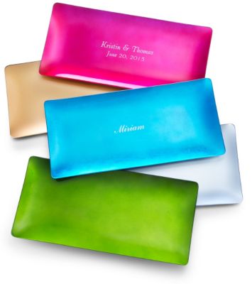 Personalized Glass Serving Tray