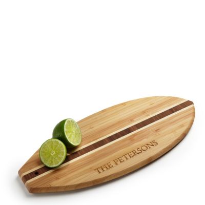 Surfboard Bamboo Cutting Board