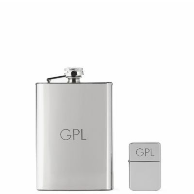 Flask & Lighter Gift Set