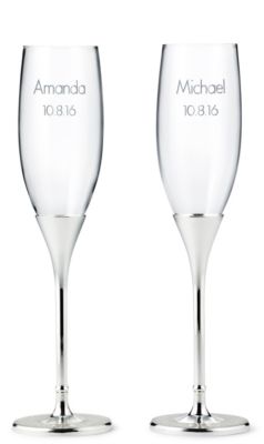Glitter Toasting Flutes