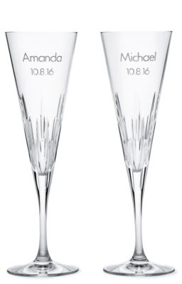 Vera Wang Duchesse Crystal Toasting Flutes