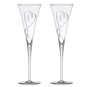 Lenox True Love Crystal Toasting Flutes