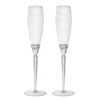 Monique Lhuillier Modern Love Toasting Flutes