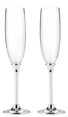 Lenox Jubilee Pearl Toasting Flutes