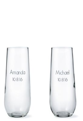 Stemless Champagne Flutes