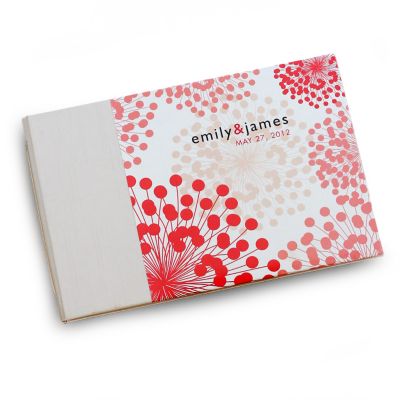 Coral Blooms Personalized Guest Book