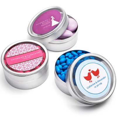 Personalized Clear Top Favor Tins