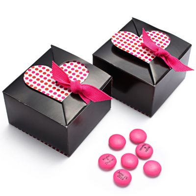 Brown Dazzling Dots Favor Boxes