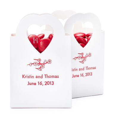 Personalized Heart-handle Favor Boxes